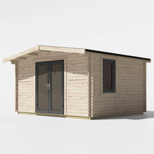 Load image into Gallery viewer, 44mm Chalet Log Cabin – uPVC Double Glazed Doors & Windows | Made in Britain-Eclipse Fencing