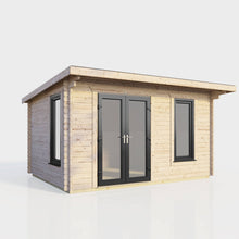 Load image into Gallery viewer, 44mm Pent Log Cabin – uPVC Double Glazed Doors & Windows | Made in Britain-Eclipse Fencing