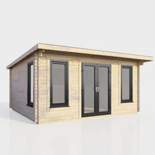 Load image into Gallery viewer, 44mm Pent Log Cabin – uPVC Double Glazed Doors & Windows | Made in Britain-Eclipse Fencing