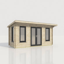 Load image into Gallery viewer, 44mm Pent Log Cabin – uPVC Double Glazed Doors & Windows | Made in Britain-Eclipse Fencing