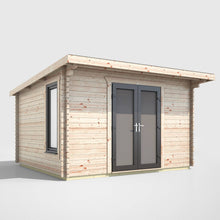 Load image into Gallery viewer, 44mm Pent Log Cabin – uPVC Double Glazed Doors & Windows | Made in Britain-Eclipse Fencing