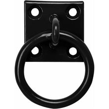 Load image into Gallery viewer, Chain Ring on Plate 50mm x 50mm Heavy-Duty Anchor Point for Stables, Garages & Workshops-Eclipse Fencing