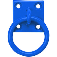 Load image into Gallery viewer, Chain Ring on Plate 50mm x 50mm Heavy-Duty Anchor Point for Stables, Garages & Workshops-Eclipse Fencing