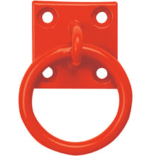 Load image into Gallery viewer, Chain Ring on Plate 50mm x 50mm Heavy-Duty Anchor Point for Stables, Garages & Workshops-Eclipse Fencing
