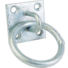 Load image into Gallery viewer, Chain Ring on Plate 50mm x 50mm Heavy-Duty Anchor Point for Stables, Garages & Workshops-Eclipse Fencing