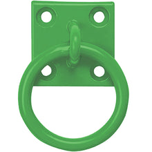 Load image into Gallery viewer, Chain Ring on Plate 50mm x 50mm Heavy-Duty Anchor Point for Stables, Garages & Workshops-Eclipse Fencing