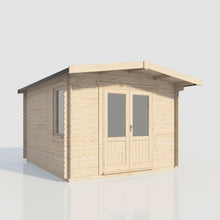 Load image into Gallery viewer, Chalet Log Cabin – 28mm Scandinavian Timber, Double Glazed, EPDM Roof, Made in Britain-Eclipse Fencing