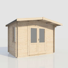 Load image into Gallery viewer, Chalet Log Cabin – 28mm Scandinavian Timber, Double Glazed, EPDM Roof, Made in Britain-Eclipse Fencing
