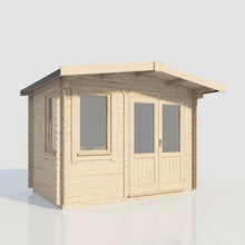 Load image into Gallery viewer, Chalet Log Cabin – 28mm Scandinavian Timber, Double Glazed, EPDM Roof, Made in Britain-Eclipse Fencing