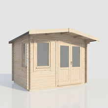 Load image into Gallery viewer, Chalet Log Cabin – 28mm Scandinavian Timber, Double Glazed, EPDM Roof, Made in Britain-Eclipse Fencing