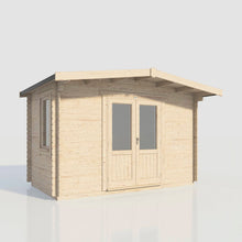Load image into Gallery viewer, Chalet Log Cabin – 28mm Scandinavian Timber, Double Glazed, EPDM Roof, Made in Britain-Eclipse Fencing