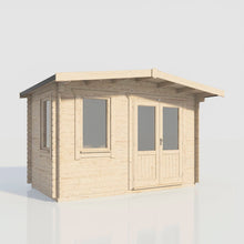 Load image into Gallery viewer, Chalet Log Cabin – 28mm Scandinavian Timber, Double Glazed, EPDM Roof, Made in Britain-Eclipse Fencing