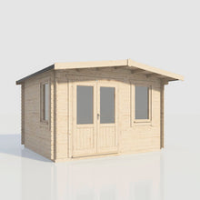 Load image into Gallery viewer, Chalet Log Cabin – 28mm Scandinavian Timber, Double Glazed, EPDM Roof, Made in Britain-Eclipse Fencing