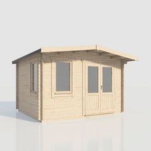 Load image into Gallery viewer, Chalet Log Cabin – 28mm Scandinavian Timber, Double Glazed, EPDM Roof, Made in Britain-Eclipse Fencing
