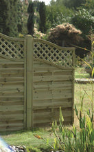 Load image into Gallery viewer, Omega Euro Curved Lattice Top – Elegant & Durable Garden Fencing-Eclipse Fencing
