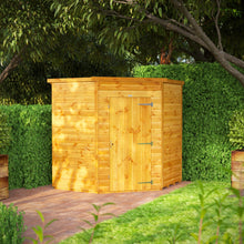 Load image into Gallery viewer, Power Corner Shed 6x6 – Tongue & Groove Garden Shed with Toughened Glass-Eclipse Fencing