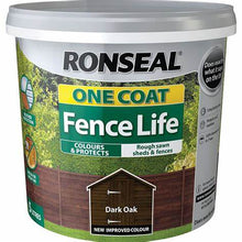 Load image into Gallery viewer, Ronseal 5L One Coat Life Quick Dry Garden Shed & Fence Paint – Vibrant Colour & Long-Lasting Protection-Eclipse Fencing