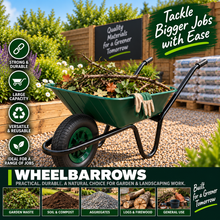 Load image into Gallery viewer, Shire Polypropylene Wheelbarrow – 90L Heavy Duty Garden & Contractor Wheelbarrow-Eclipse Fencing