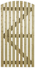 Load image into Gallery viewer, Slatted Curve Top Side Gate – 0.9m x 1.8m – Durable & Elegant Garden Gate-Eclipse Fencing