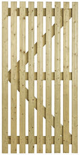 Load image into Gallery viewer, Slatted Flat Side Gate Pressure Treated 900mm x 1.8m-Eclipse Fencing