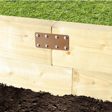Load image into Gallery viewer, SleeperSecure Short Internal Sleeper Straight Flat Support Plate – Strong & Reliable Timber Fixing-Eclipse Fencing