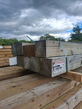 Load image into Gallery viewer, Timber Posts 150mm x 150mm x 2.4m ( 6 x 6 ) CLEARANCE ** AGED **-Eclipse Fencing