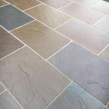Load image into Gallery viewer, Autumn Blend Calibrated 22mm x 900mm x 600mm Patio Stone – Premium Natural Stone Paving-Eclipse Fencing