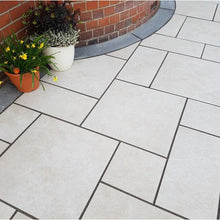 Load image into Gallery viewer, Ivory Cream Porcelain Mixed Size Pack x 20mm – Versatile Outdoor Paving-Eclipse Fencing