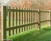 Load image into Gallery viewer, Picket Panel Smooth Tanalised Timber Pointed Top – Durable & Stylish Fencing-Eclipse Fencing