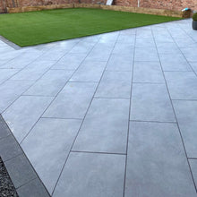 Load image into Gallery viewer, Storm Grey Porcelain 1200mm x 600mm x 20mm – Premium Large Format Outdoor Paving Tiles-Eclipse Fencing