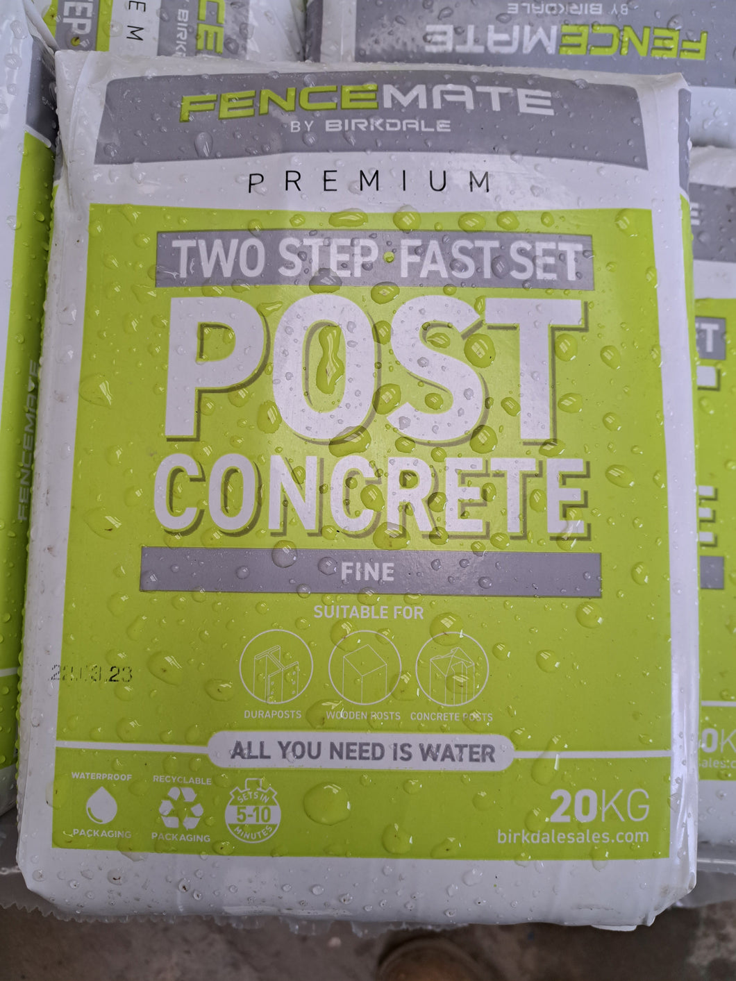 20kg Post Mix – Fast-Setting Concrete for Fence & Gate Posts-Eclipse Fencing