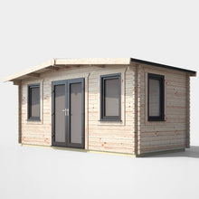 Load image into Gallery viewer, 44mm Chalet Log Cabin – uPVC Double Glazed Doors &amp; Windows-Eclipse Fencing
