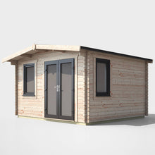 Load image into Gallery viewer, 44mm Chalet Log Cabin – uPVC Double Glazed Doors &amp; Windows | Made in Britain-Eclipse Fencing
