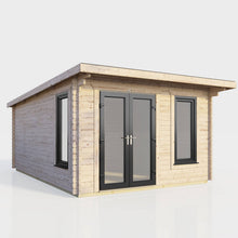 Load image into Gallery viewer, 44mm Pent Log Cabin – uPVC Double Glazed Doors &amp; Windows.-Eclipse Fencing
