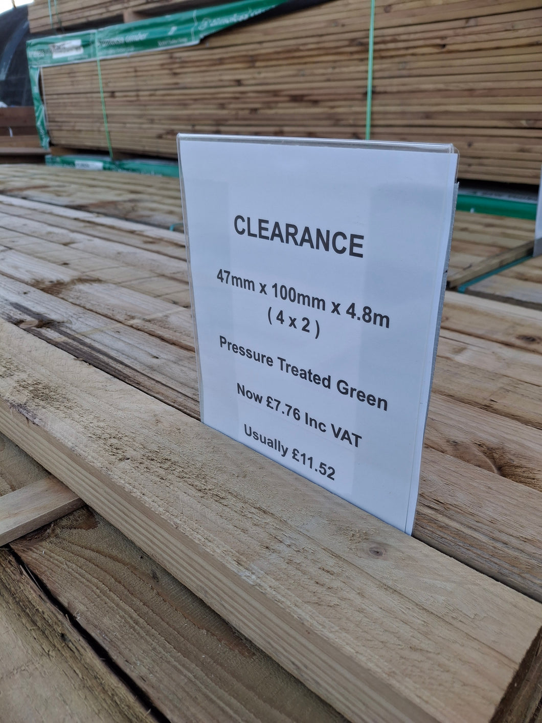 47mm x 100mm x 4.8m Pressure Treated Timber – Clearance Stock-Eclipse Fencing