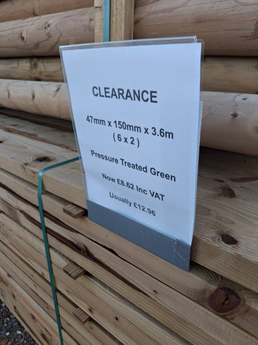 47mm x 150mm x 3.6m Easi-Edge Timber – Pressure Treated ( Clearance Stock )-Eclipse Fencing