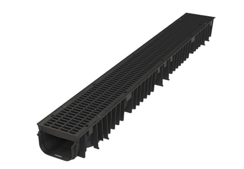 Aco Drain Plastic 1.5 Tonne x 1000mm x 130mm x 80mm-Eclipse Fencing