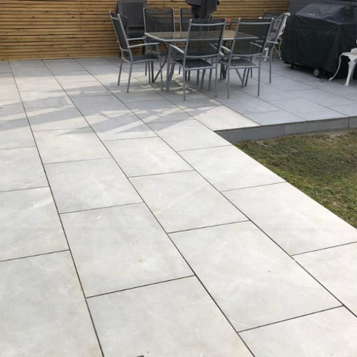 Aramis Grey Porcelain Paving 900mm x 600mm-Eclipse Fencing