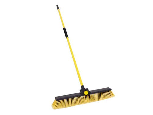 BULLDOZER Heavy-Duty Broom with Handle 600mm (24in)-Eclipse Fencing