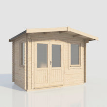 Load image into Gallery viewer, Chalet Log Cabin – 28mm Scandinavian Timber, Double Glazed, EPDM Roof, Made in Britain-Eclipse Fencing
