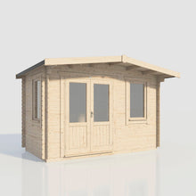 Load image into Gallery viewer, Chalet Log Cabin – 28mm Scandinavian Timber, Double Glazed, EPDM Roof, Made in Britain-Eclipse Fencing
