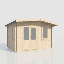 Load image into Gallery viewer, Chalet Log Cabin – 28mm Scandinavian Timber, Double Glazed, EPDM Roof, Made in Britain-Eclipse Fencing
