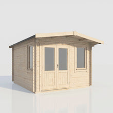 Load image into Gallery viewer, Chalet Log Cabin – 28mm Scandinavian Timber, Double Glazed, EPDM Roof, Made in Britain-Eclipse Fencing
