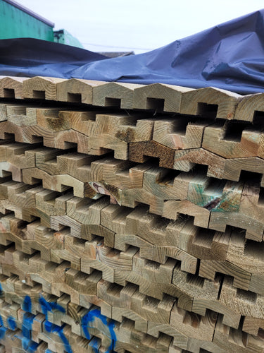 Closeboard Rebated Capping 32mm x 63mm x 3m – Durable & Stylish Fence Top Protection Green Treated-Eclipse Fencing