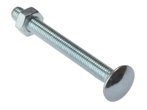 Coach / Carriage Bolt & Nut ZP – Zinc Plated Heavy-Duty Bolts (Bag of 10)-Eclipse Fencing