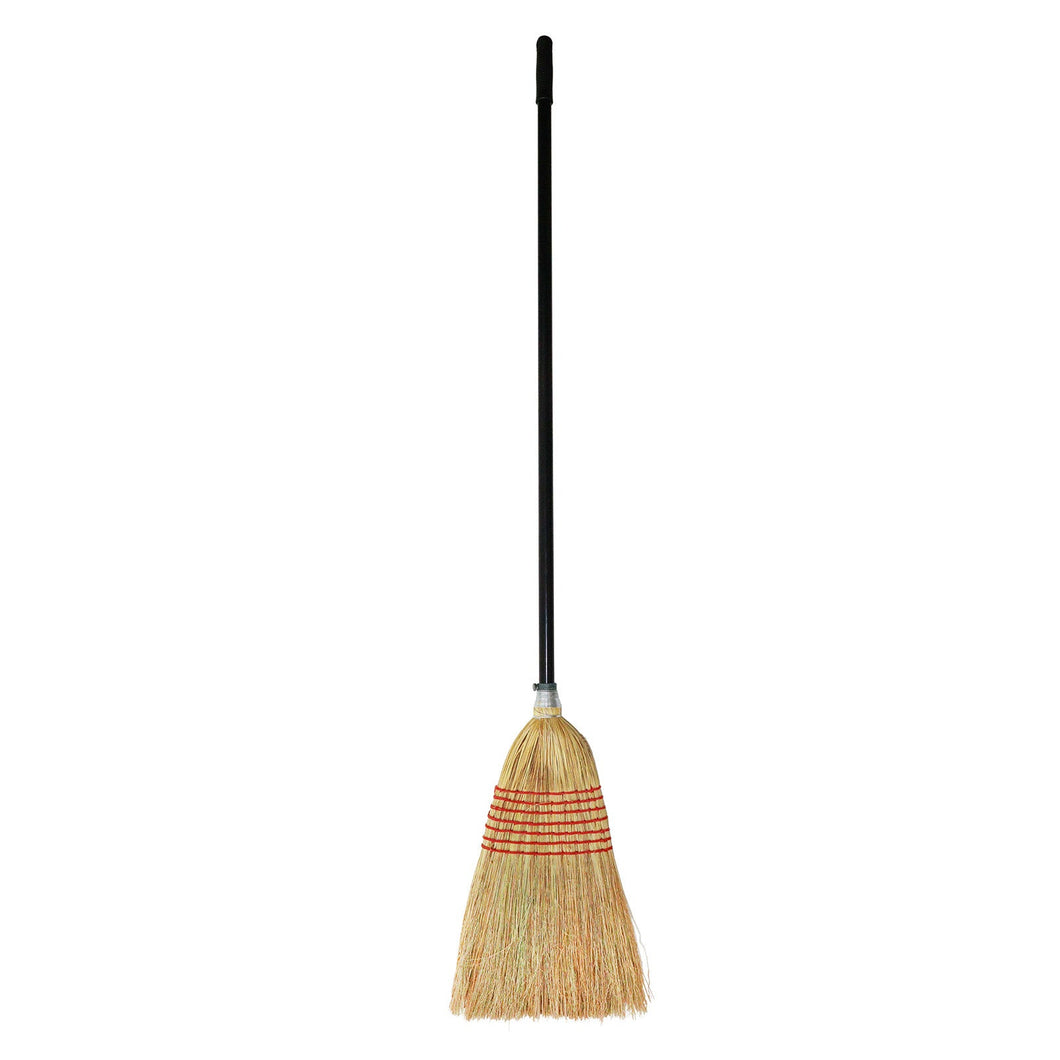 Corn Broom with 120cm Steel Handle Durable Indoor & Outdoor Sweeping Tool-Eclipse Fencing
