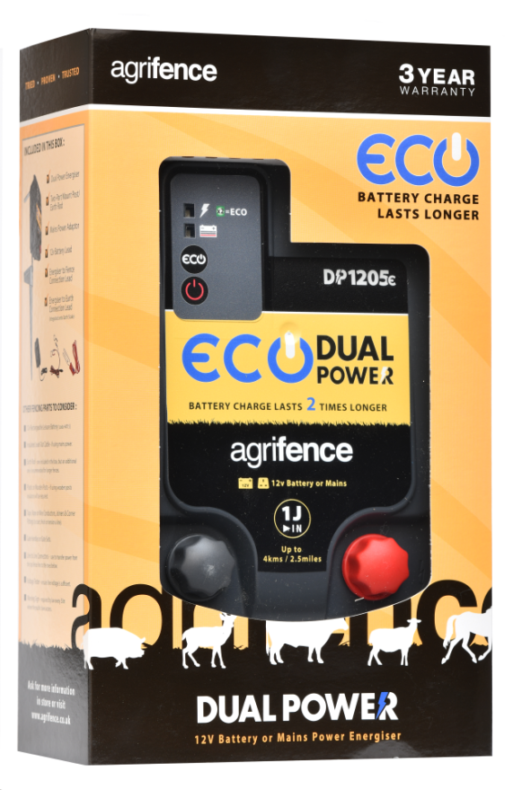 DP1205e Dual Power Eco Electric Fence Energizer – Long-Lasting, Versatile, and Efficient-Eclipse Fencing