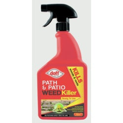 Doff ‘Knockdown’ Path & Patio Weedkiller 1L – Ready-to-Use Systemic Weed Control-Eclipse Fencing