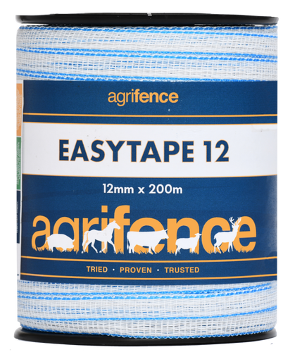 Easytape 12 Polytape 200m – 40mm Temporary Electric Fence Tape-Eclipse Fencing