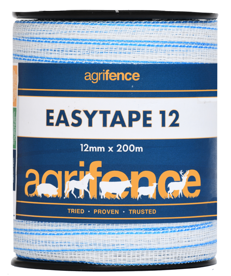 Easytape 12 Polytape 200m – 40mm Temporary Electric Fence Tape-Eclipse Fencing